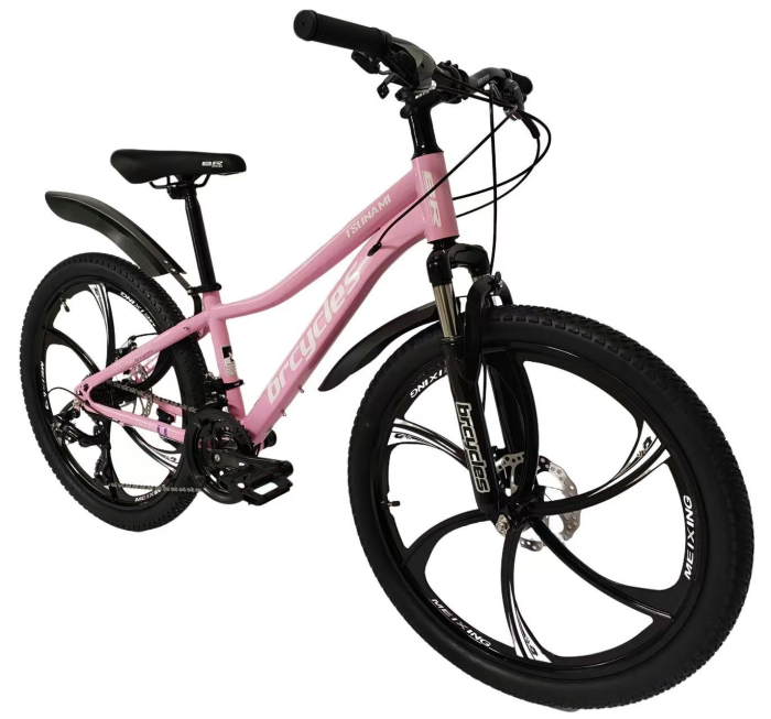 Bicicleta MTB 24″ S2403, cadru OTEL, 21 viteze, Roti magnesium cu Shimano, Roz [8]