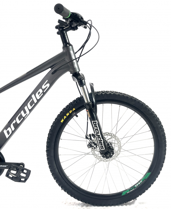 Bicicleta MTB 26″ BR Tornado , cadru Aluminiu 14″ ,21 viteze, Shimano ,Gri [2]