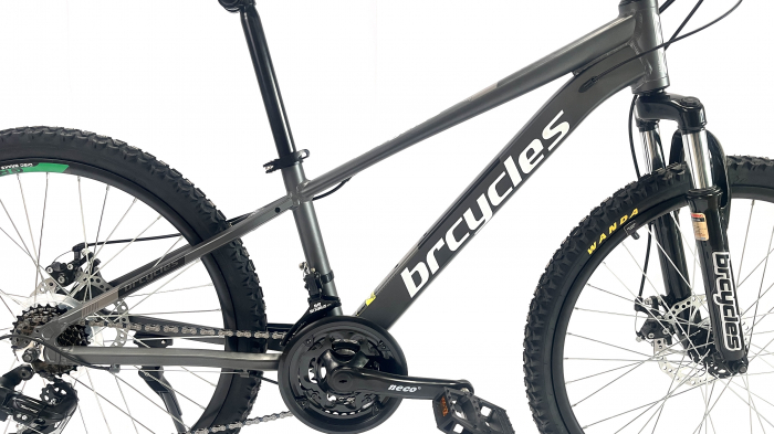 Bicicleta MTB 26″ BR Tornado , cadru Aluminiu 14″ ,21 viteze, Shimano ,Gri [3]