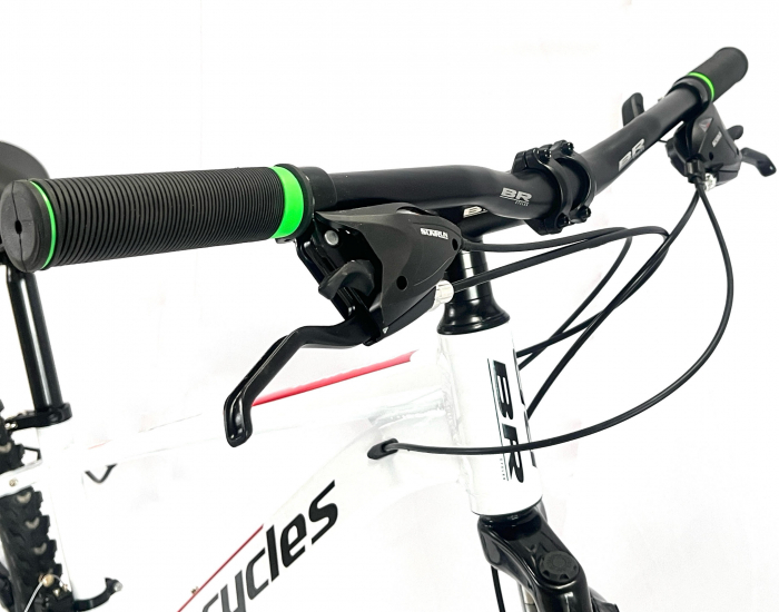Bicicleta MTB 26″ BR Tornado, cadru Aluminiu, 21 viteze, Roti magnesium cu Shimano, Alb [3]