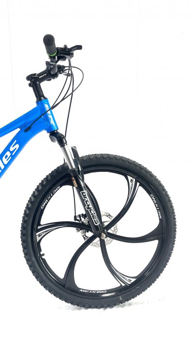 Bicicleta MTB 26″ BR Tornado, cadru Aluminiu, 21 viteze, Roti magnesium cu Shimano, Albastru [4]