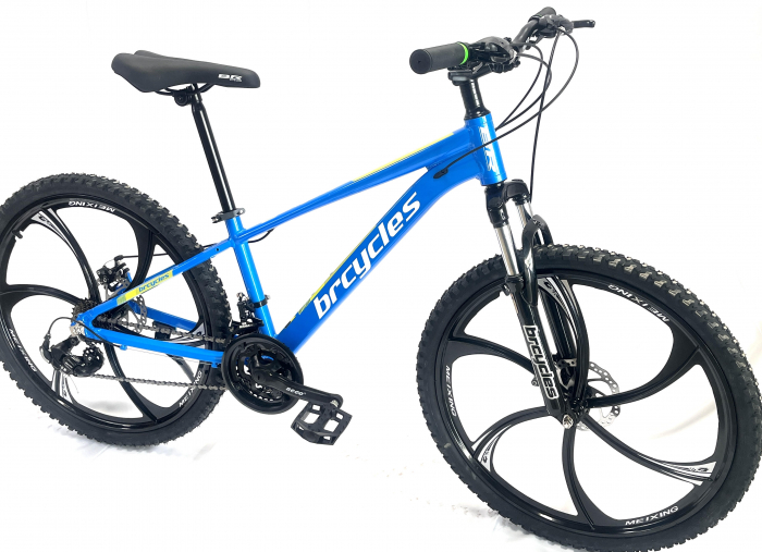 Bicicleta MTB 26″ BR Tornado, cadru Aluminiu, 21 viteze, Roti magnesium cu Shimano, Albastru [2]