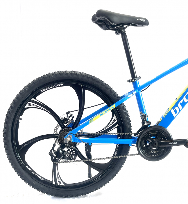 Bicicleta MTB 26″ BR Tornado, cadru Aluminiu, 21 viteze, Roti magnesium cu Shimano, Albastru [7]