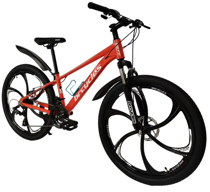Bicicleta MTB 26″ A2604, cadru Aluminiu , 21 viteze, Roti Magnesium cu Shimano, ROSU [5]