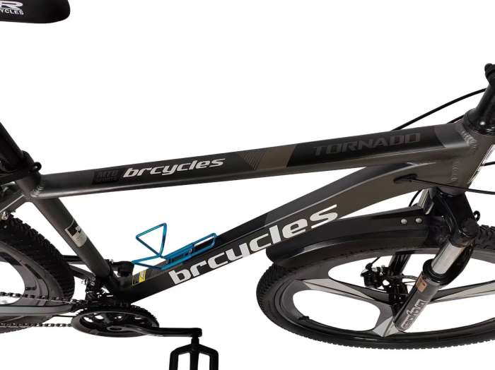 Bicicleta MTB 29″ BR Tornado A2904 , cadru Aluminiu, 21 viteze, ROTI Magnesium cu Shimano, Gri [6]