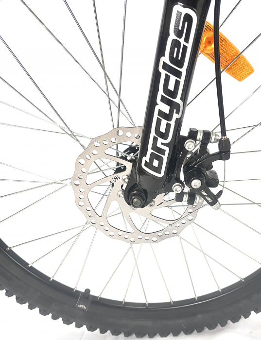 Bicicleta MTB 29″ BR Tornado, cadru Aluminiu, 21 viteze, cu Shimano, Gri [8]
