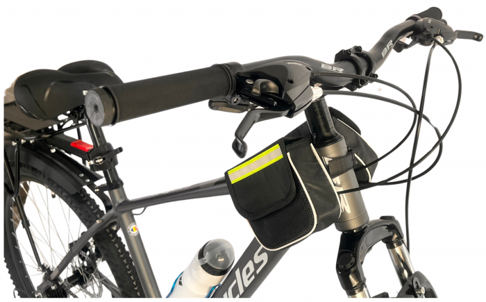 Bicicleta MTB 29″ BR Tornado Trekking cu Carrier, cadru Aluminiu, 21 viteze, cu Shimano, Gri [2]