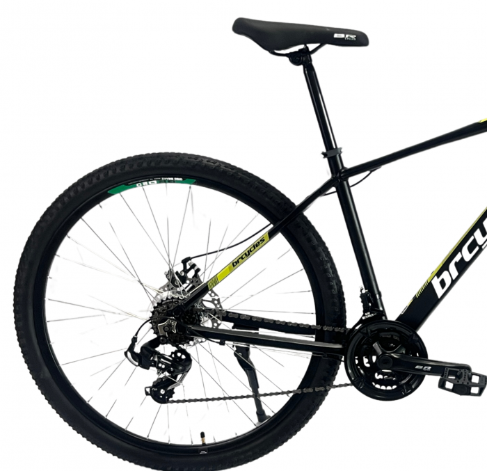 Bicicleta MTB 29″ BR Tornado Trekking cu Carrier, cadru Aluminiu, 21 viteze, cu Shimano, Negru [8]