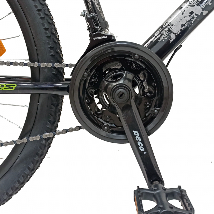 Bicicleta MTB 29"  TG Carrier, cadru otel 17', manete secventiale, frane disc, 21 viteze, negru/argintiu SHIMANO [8]