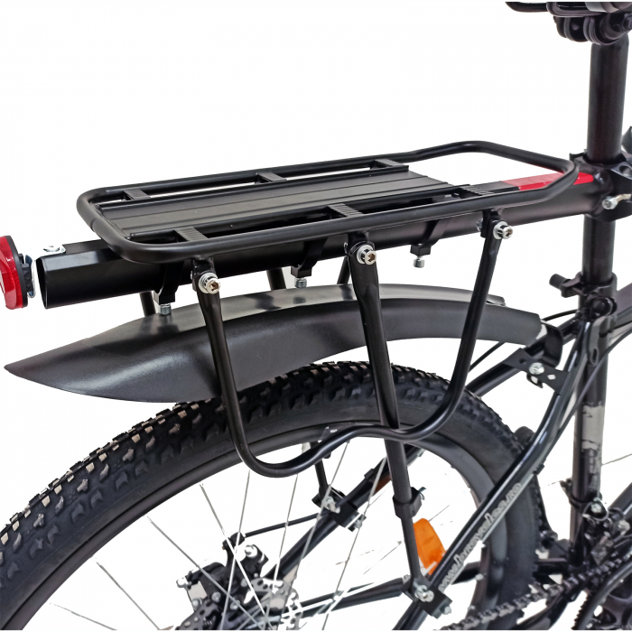 Bicicleta MTB 29"  TG Carrier, cadru otel 17', manete secventiale, frane disc, 21 viteze, negru/argintiu SHIMANO [12]