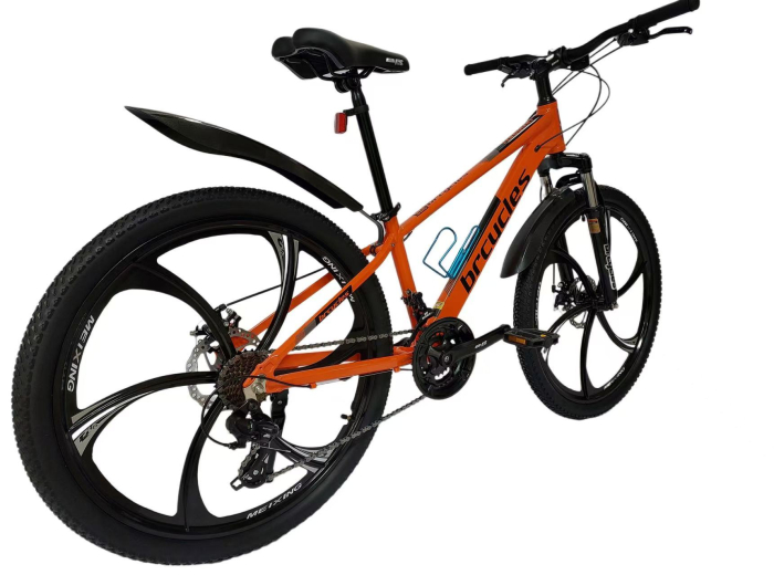 Bicicleta MTB-HT 26" BR Tornado , cadru aluminiu  13', manete secventiale, frane disc, 21 viteze, PORTOCALIE [5]