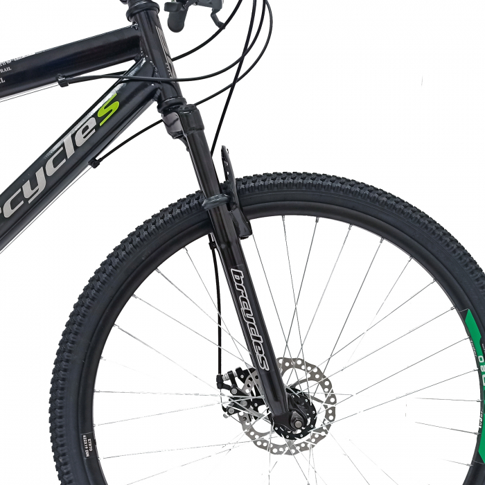 Bicicleta MTB-HT 29" BR Target, cadru otel 17', manete secventiale, frane disc, 21 viteze, Negru [6]