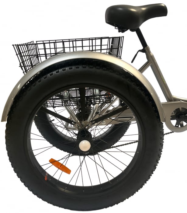 Tricicleta adulti,Fat cauciuc cu cos 20 inch Gri [12]