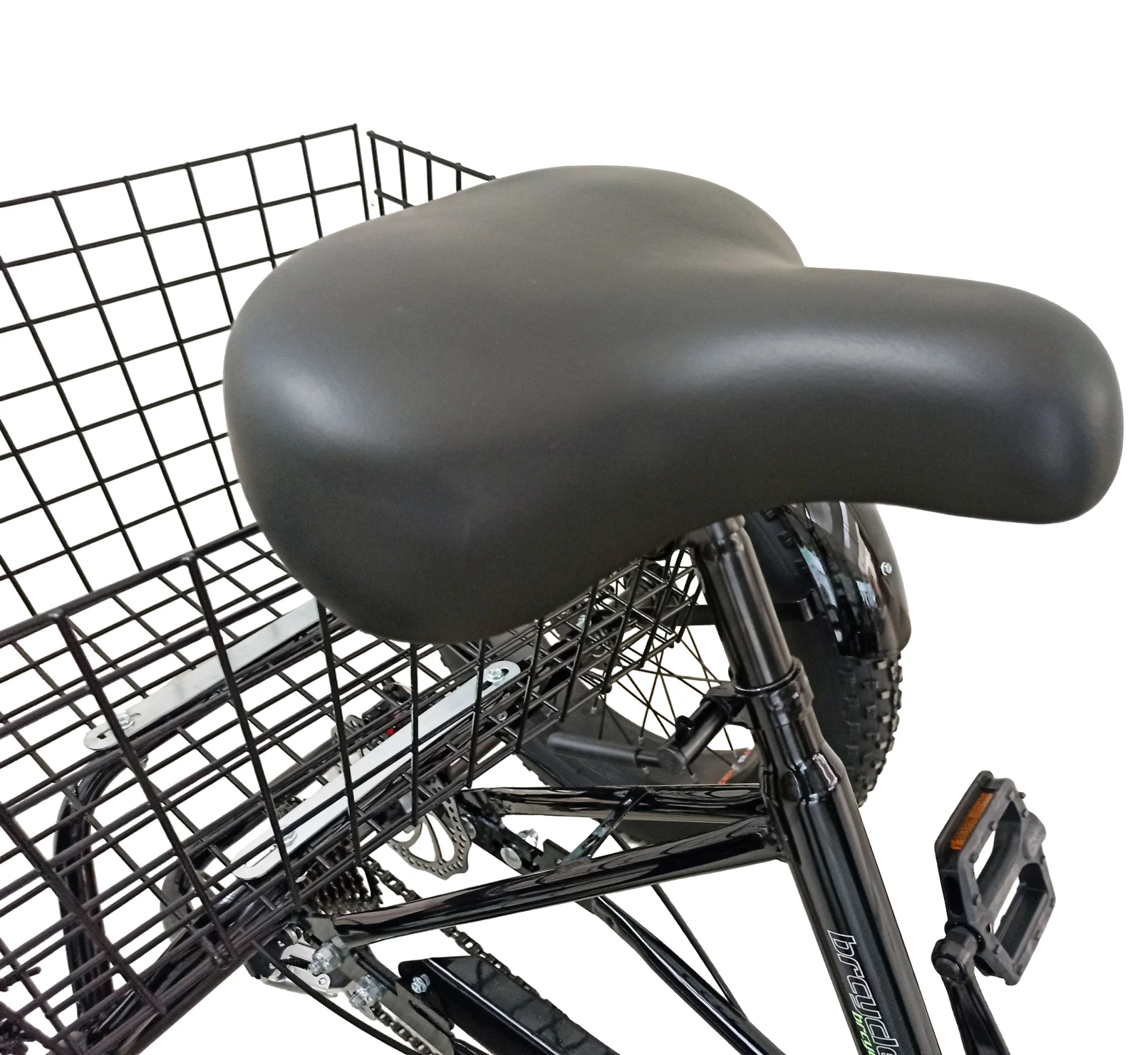 Tricicleta adulti,Fat cauciuc cu cos 20 inch Negru [11]