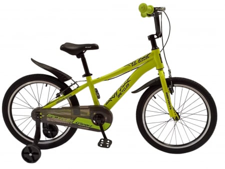 Biciclete Copii - Bicicleta BR S2002 Neptune 20'' single viteze,varsta 6-9 ani  Verde