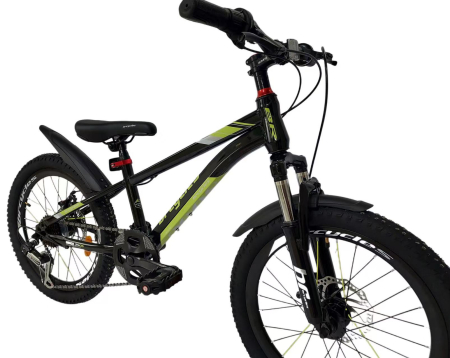 Bicicleta BR S2001 Inspire 20'' 7 viteze, Cadru otel ,varsta 6-9 ani,Shimano NEGRU [4]