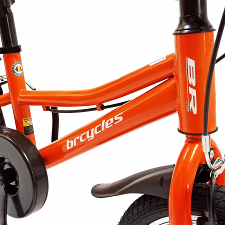 Bicicleta copii 16" BR S1602 Kids Sports, portocaliu, varsta 4-6 ani [8]
