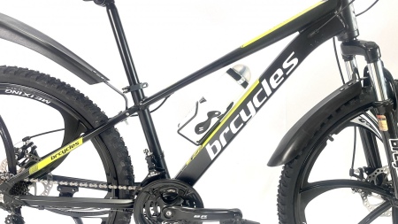 Bicicleta MTB 24″ BR Tornado, cadru Aluminiu, 21 viteze, Roti magnesium cu Shimano, Negru [4]