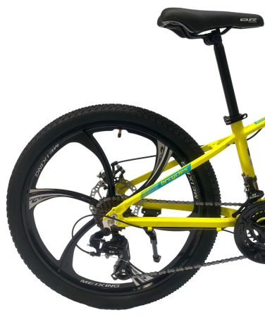 Bicicleta MTB 24″ BR Tornado, cadru Aluminiu, 21 viteze, Roti magnesium cu Shimano, Verde [9]