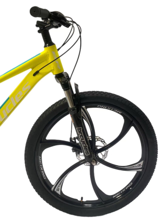 Bicicleta MTB 24″ BR Tornado, cadru Aluminiu, 21 viteze, Roti magnesium cu Shimano, Verde [7]