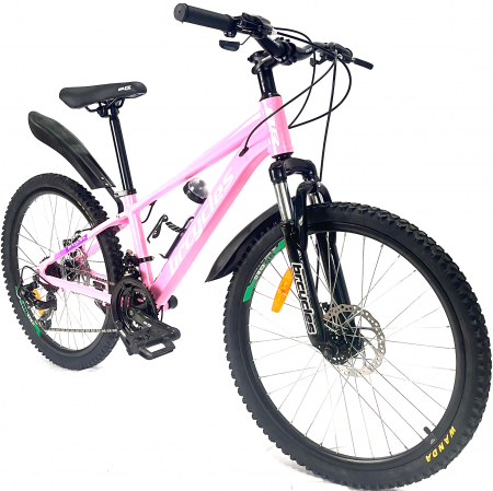 Bicicleta MTB 24'' Cadru din Aluminiu - Bicicleta MTB 24″ BR Tornado , cadru Aluminiu  ,21 viteze, Shimano ,ROZ