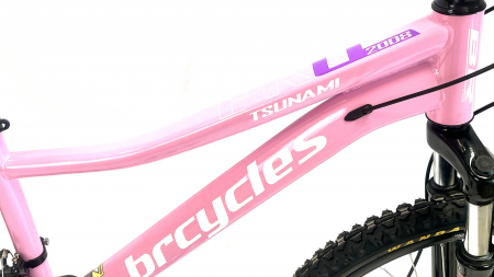 Bicicleta MTB 24″ BR Tsunami , cadru otel ,21 viteze, Shimano  Roz [6]