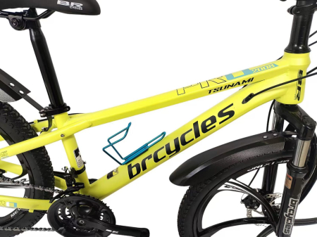 Bicicleta MTB 24″ S2403, cadru OTEL, 21 viteze, Roti magnesium cu Shimano, Verde [6]