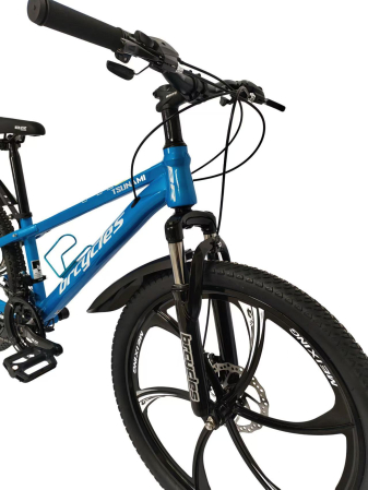 Bicicleta MTB 24″ S2403, cadru OTEL, 21 viteze, Roti magnesium cu Shimano, Albastru [4]