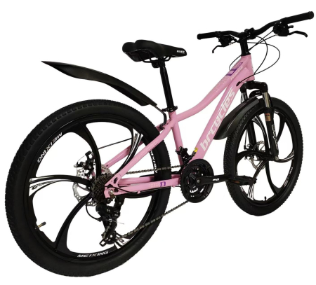 Bicicleta MTB 24″ S2403, cadru OTEL, 21 viteze, Roti magnesium cu Shimano, Roz [10]