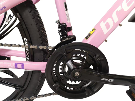 Bicicleta MTB 24″ S2403, cadru OTEL, 21 viteze, Roti magnesium cu Shimano, Roz [5]