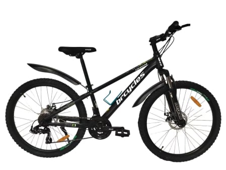 Bicicleta MTB-26'' Cadru din Otel - Bicicleta MTB 26″ S2601, cadru OTEL, 21 viteze, Roti aluminiu cu spite , Shimano, Negru