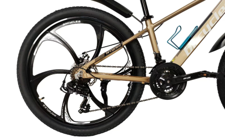 Bicicleta MTB 26″ A2604, cadru Aluminiu , 21 viteze, Roti Magnesium cu Shimano, Gold [4]