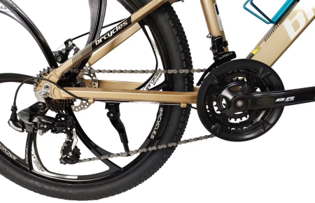 Bicicleta MTB 26″ A2604, cadru Aluminiu , 21 viteze, Roti Magnesium cu Shimano, Gold [2]