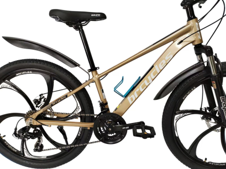 Bicicleta MTB 26″ A2604, cadru Aluminiu , 21 viteze, Roti Magnesium cu Shimano, Gold [5]
