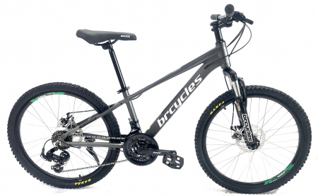 Bicicleta MTB 26'' Cadru din Aluminiu - Bicicleta MTB 26″ BR Tornado , cadru Aluminiu 14″ ,21 viteze, Shimano ,Gri
