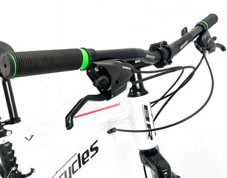 Bicicleta MTB 26″ BR Tornado, cadru Aluminiu, 21 viteze, Roti magnesium cu Shimano, Alb [2]