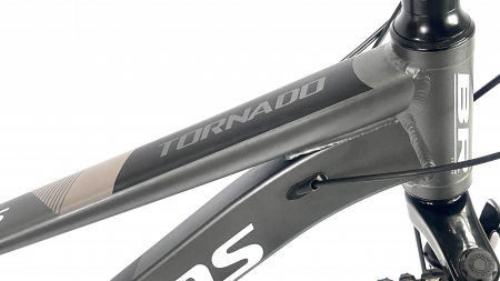 Bicicleta MTB 26″ BR Tornado, cadru Aluminiu, 21 viteze, Roti magnesium cu Shimano, Gri [8]