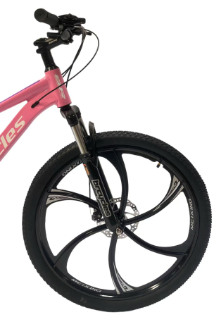 Bicicleta MTB 26″ BR Tornado, cadru Aluminiu, 21 viteze, Roti magnesium cu Shimano, Roz [5]