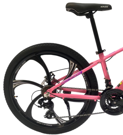 Bicicleta MTB 26″ BR Tornado, cadru Aluminiu, 21 viteze, Roti magnesium cu Shimano, Roz [3]