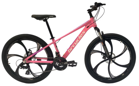 Bicicleta MTB 26″ BR Tornado, cadru Aluminiu, 21 viteze, Roti magnesium cu Shimano, Roz [9]