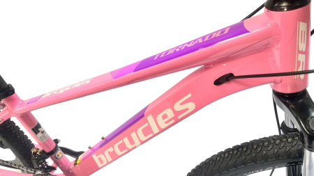 Bicicleta MTB 26″ BR Tornado, cadru Aluminiu, 21 viteze, Roti magnesium cu Shimano, Roz [4]