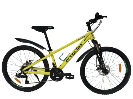 Bicicleta MTB-26'' Cadru din Otel - Bicicleta MTB 26″ S2601, cadru OTEL, 21 viteze, Roti aluminiu cu spite , Shimano, Verde