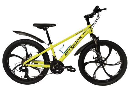 Bicicleta MTB 26″ S2603, cadru OTEL, 21 viteze, Roti Magnesium cu Shimano, Verde [1]