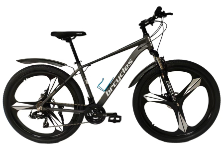 Bicicleta MTB 29″ BR Tornado A2904 , cadru Aluminiu, 21 viteze, ROTI Magnesium cu Shimano, Gri [3]
