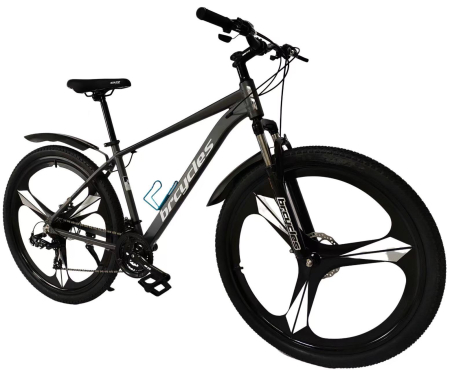 Bicicleta MTB 29″ BR Tornado A2904 , cadru Aluminiu, 21 viteze, ROTI Magnesium cu Shimano, Gri [1]