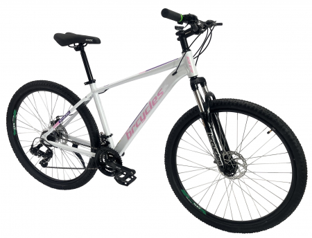 Bicicleta MTB 29″ BR Tornado, cadru Aluminiu, 21 viteze, cu Shimano, Alb [1]