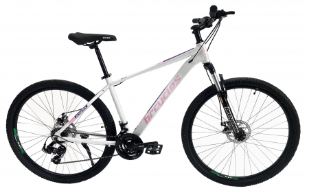 Bicicleta MTB 29″ BR , cadru Aluminiu - Bicicleta MTB 29″ BR Tornado, cadru Aluminiu, 21 viteze, cu Shimano, Alb