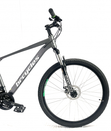 Bicicleta MTB 29″ BR Tornado, cadru Aluminiu, 21 viteze, cu Shimano, Gri [3]