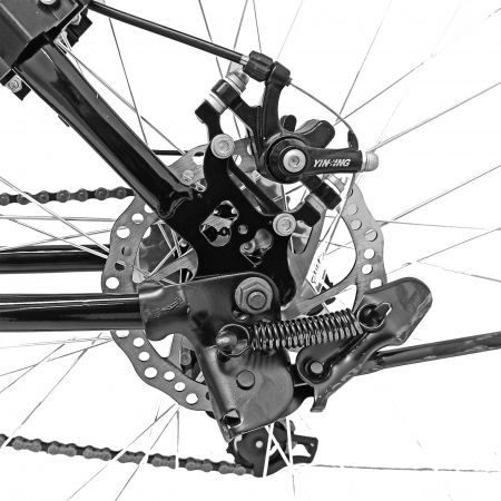 Bicicleta MTB 29"  TG Carrier, cadru otel 17', manete secventiale, frane disc, 21 viteze, negru/argintiu SHIMANO [9]