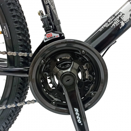 Bicicleta MTB-HT 29" BR Target, cadru otel 17', manete secventiale, frane disc, 21 viteze, Negru [6]